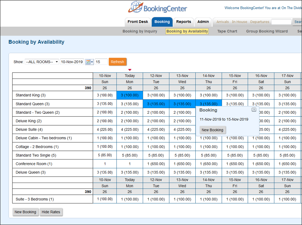 MyPMS Documentation > Booking by Availability > Booking By Availability Multiple Room Types.png