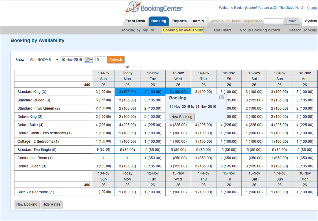 MyPMS Documentation > Booking by Availability > Booking By Availability Single Room Type.png