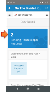 Mobile Housekeeping App - Request Details