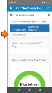 Mobile Housekeeping App Request submitted
